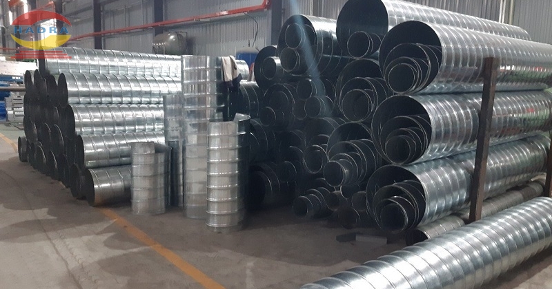 Ống gió tròn xoắn thiết kế hữu dụng cho nhà ăn