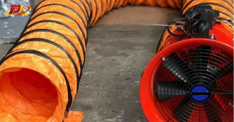 Ống quạt hút gió sản phẩm dành cho cơ sở điêu khắc gỗ