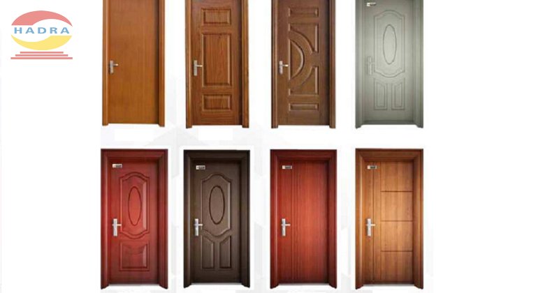 Cửa thép vân gỗ 1 cánh cánh thiết kế an toàn cho cửa làm việc khu công nghiệp