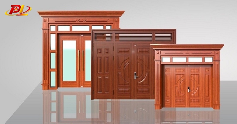 Mẫu cửa sổ thép vân gỗ được dùng phổ biến hiện nay
