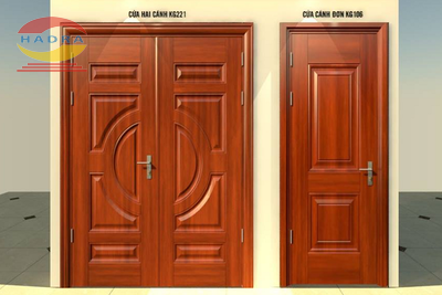 Giá cửa thép vân gỗ lắp đặt cho hệ thống công trình nhà ở
