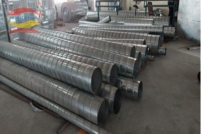 Ống gió tròn tăng lưu lượng gió cho trung tâm thương mại