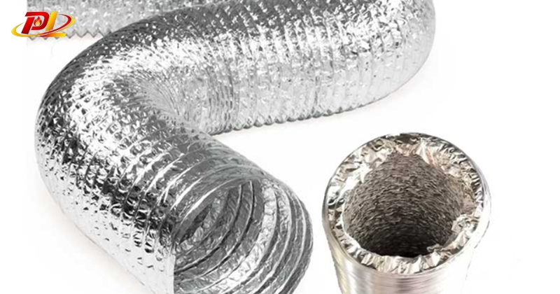 Ống gió bạc D250 mang lại không khí tươi cho siêu thị