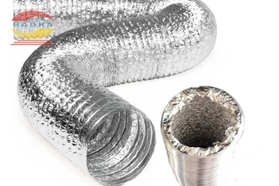 Ống gió bạc D250 mang lại không khí tươi cho siêu thị