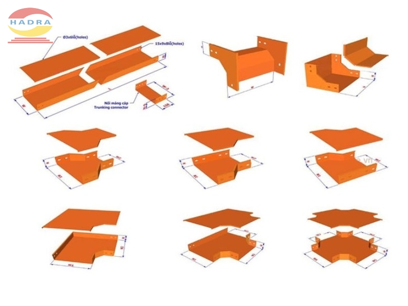 Phụ kiện máng cáp Hadra