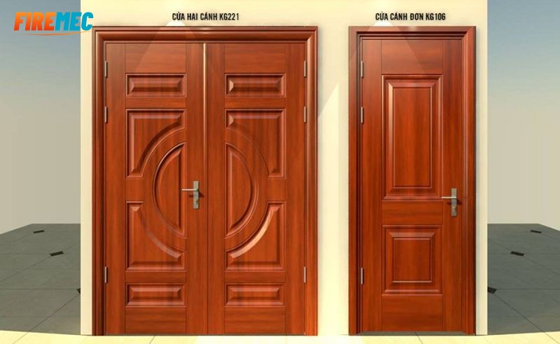 Cửa lõi thép vân gỗ