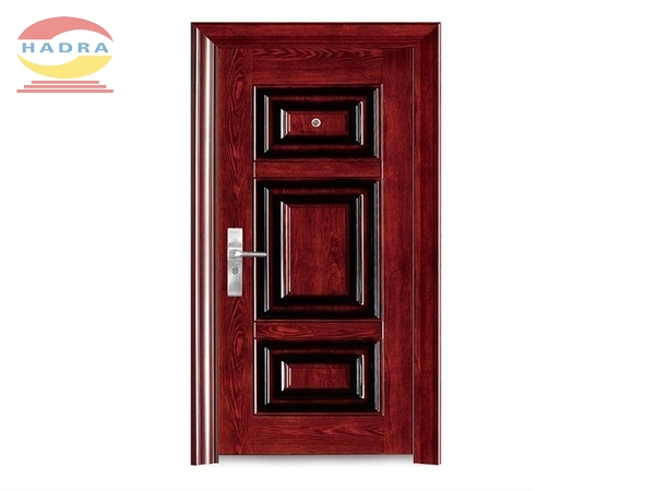 Cửa thép vân gỗ chung cư 