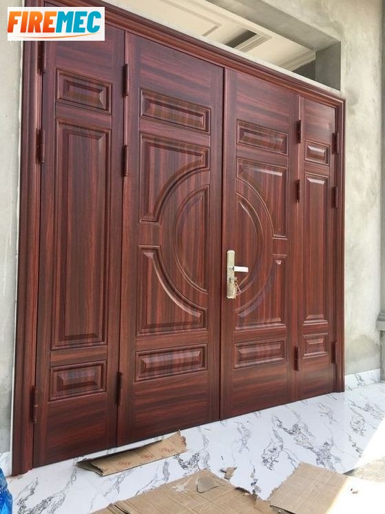 FIREMEC có báo giá cửa thép vân gỗ thông nhất công khai