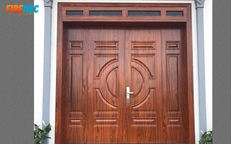 Cửa nhựa lõi thép vân gỗ - FIREMEC địa chỉ cung cấp cửa thép vân gỗ uy tín hiện nay