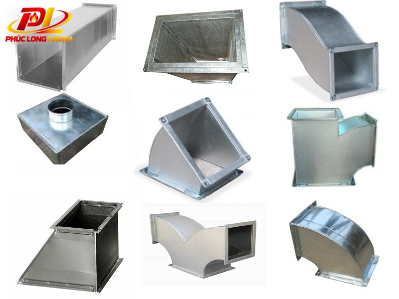 Các loại phụ kiện ống gió vuông nên dùng