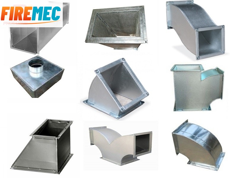 Các loại phụ kiện ống gió vuông